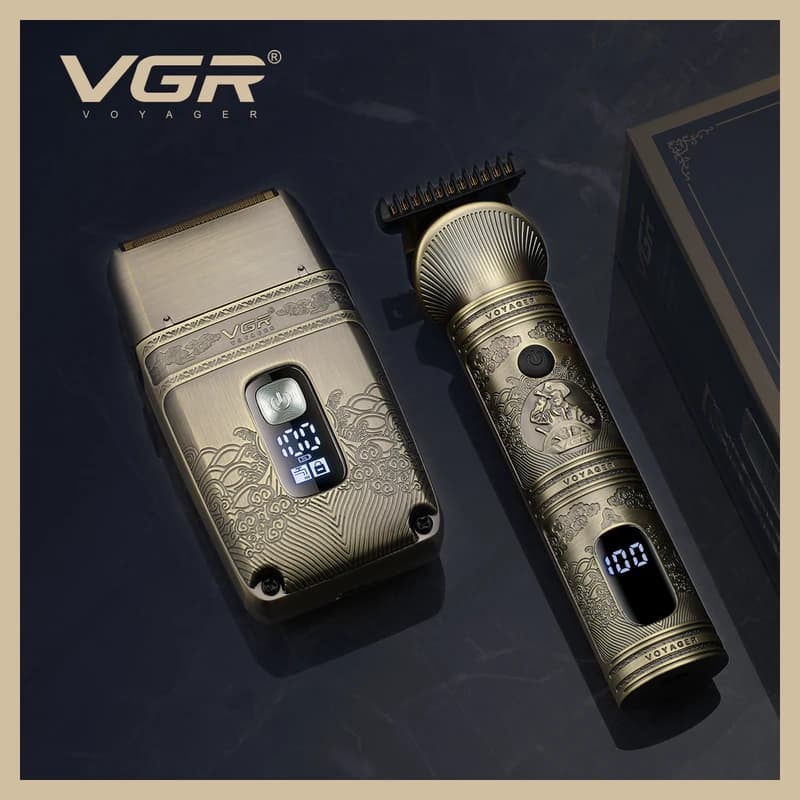 Комплект VGR 2 в 1 V-649, тример та шейвер, фото 2
