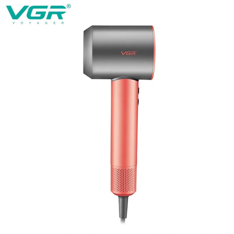 Фен професійний VGR V-440 PINK, 3 рівні обдування, 3 рівні температури, 110000 RPM, 3 насадки, фото 6