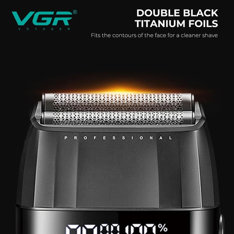 Комплект VGR 3 в 1 V-640 S3 BLACK, машинка для стрижки (clipper), тример та електробритва (шейвер), фото 4
