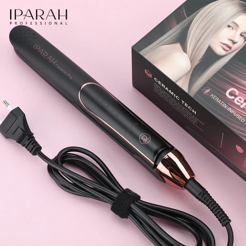 Выпрямитель для волос IPARAH P-124, 24mm, 150-230°C, керамическое покрытие, 50 W, LED display, фото 8
