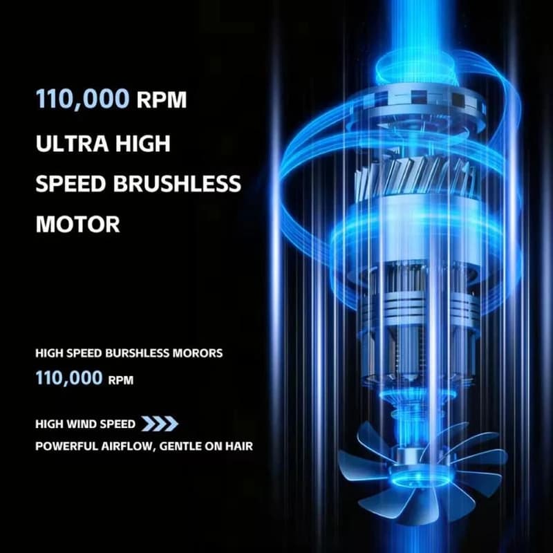 Фен профессиональный VGR V-640HD, 3 уровня обдува, 4 уровня температуры, 110000RPM, фото 4