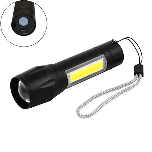 Ліхтар Police 511-XPE+COB, Li-Ion акум., zoom, ЗП microUSB, фото 3