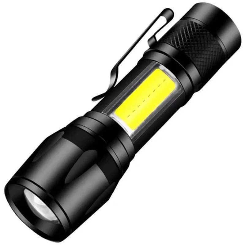Ліхтар 513-XPE+COB, Li-Ion акум., zoom, ЗП microUSB, фото 1