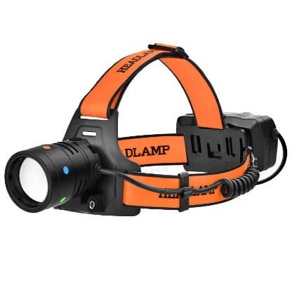 Ліхтар налобний NIGHT VISION FLUORESCENCE BL-T210-TG, 2x18650, 1 РЕЖИМ, ЗП Type-C, zoom — фото 3