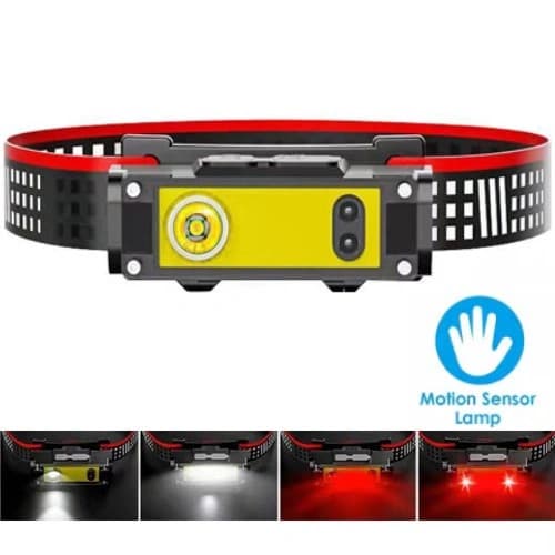 Ліхтар налобний BL-T124-ХРЕ+COB (White+Red), Motion Sensor, 1x18650, ЗП Type-C, фото 1