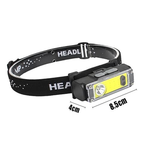 Ліхтар налобний BL-T124-ХРЕ+COB (White+Red), Motion Sensor, 1x18650, ЗП Type-C, фото 5