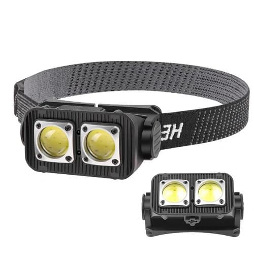 Ліхтар налобний K372/L-31-2COB(White+Red), Motion Sensor, Li-Ion акумулятор, індикація заряду, ЗП Type-C, Box — фото 3