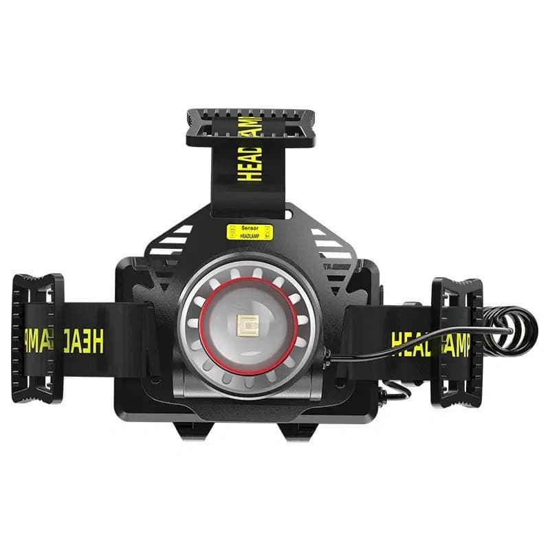 Ліхтар налобний H610-WHITE LASER LED PM50-TG, Motion Sensor, 3x18650, Power Bank, ЗП Type-C, фото 6