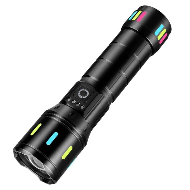 Ліхтар NIGHT VISION FLUORESCENCE CA171-D 1 РЕЖИМ WHITE LASER LED PM10-TG, індикація заряду, 1x18650/3xAAA, ЗП Type-C, zoom, Box, фото 1