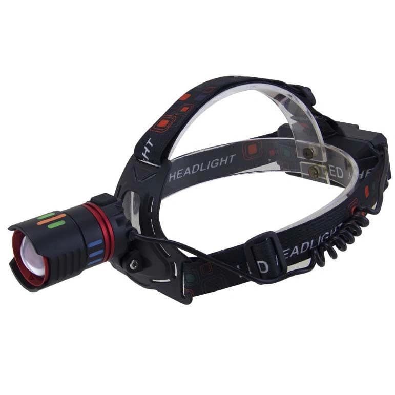 Ліхтар налобний NIGHT VISION FLUORESCENCE CT012-3Q-TG, 1 РЕЖИМ, 3x18650, ЗП Type-C, Power Bank, zoom, Box — фото 4
