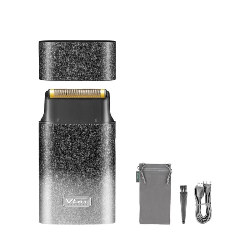 Акумуляторна електробритва VGR V-326 GRAY з USB-зарядкою — фото 5