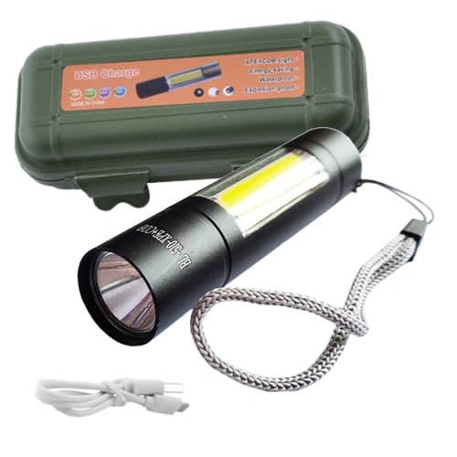 Ліхтар 510/1501-XPE+COB, Li-Ion акумулятор, ЗП microUSB, Box, фото 3