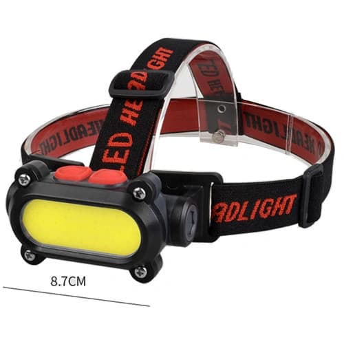 Ліхтар налобний BL-209-COB (White+Red), Li-Ion акум., Waterproof, ЗП Type-C, фото 7