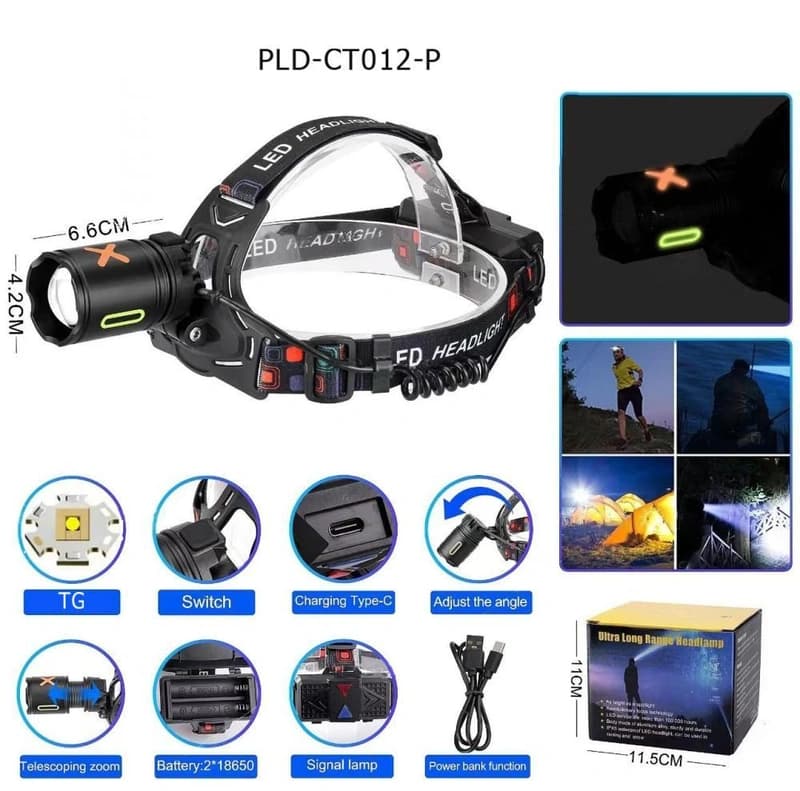 Ліхтар налобний NIGHT VISION FLUORESCENCE CT012-P-TG