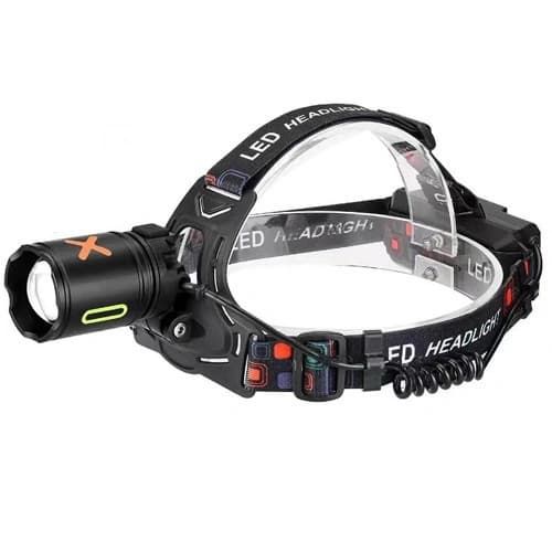 Ліхтар налобний NIGHT VISION FLUORESCENCE CT012-P-TG, 2x18650, Type-C, signal light, zoom, Box — фото 2