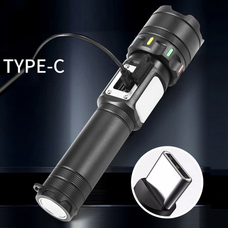 Ліхтар NIGHT VISION FLUORESCENCE CB-A282-TG+COB(White+Red), Li-Ion аккум., Power Bank, ЗП Type-C, магніт, zoom, Box, фото 3