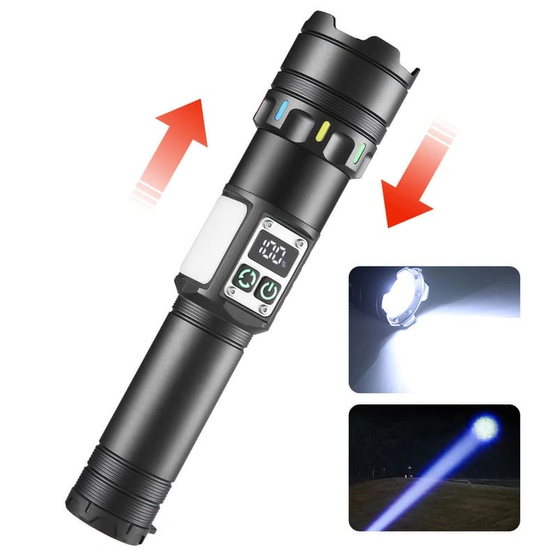 Ліхтар NIGHT VISION FLUORESCENCE CB-A282-TG+COB(White+Red), Li-Ion аккум., Power Bank, ЗП Type-C, магніт, zoom, Box, фото 9