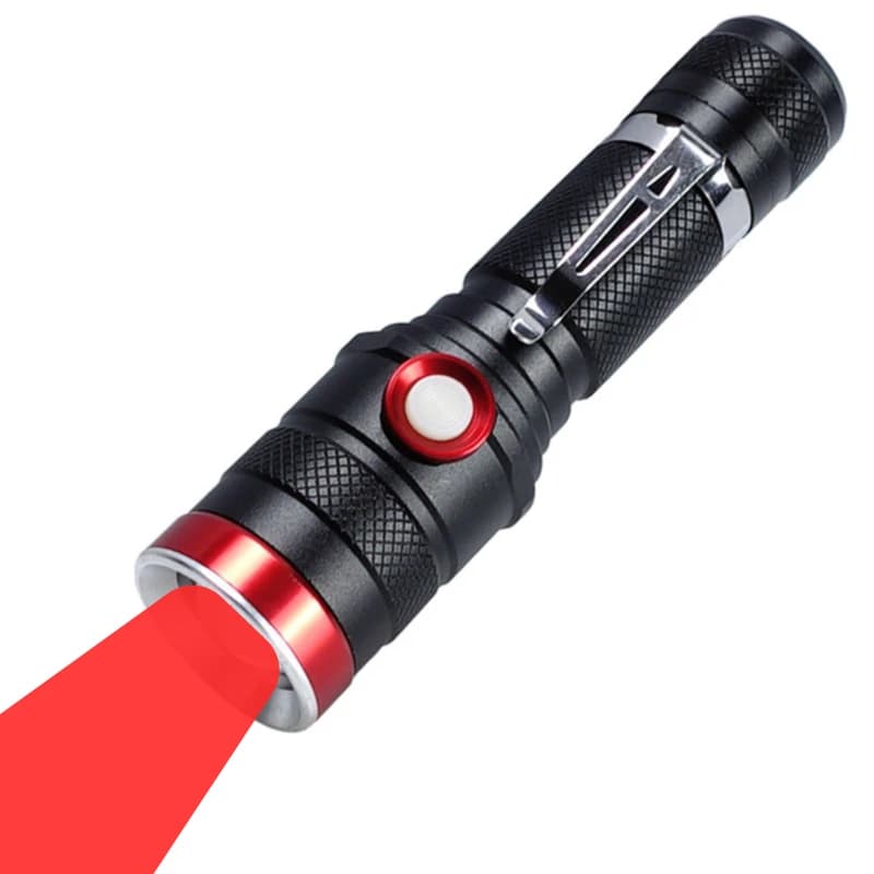 Ліхтар 736-TG(Red), 1x18650, 1 РЕЖИМ, ЗП microUSB, zoom