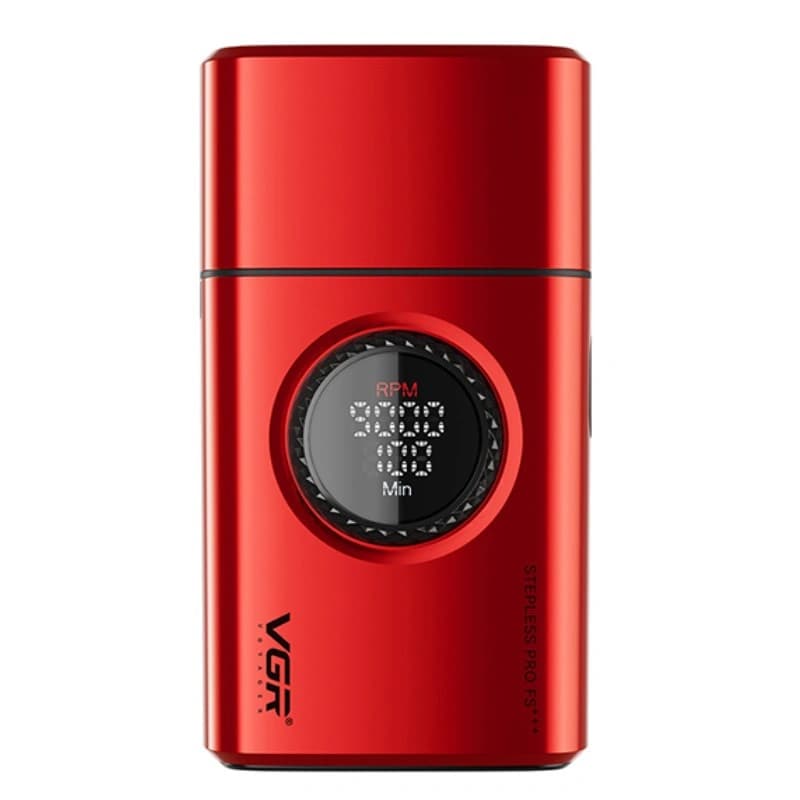 Электробритва VGR V-378 RED шейвер, двойное лезвие + триммер, регулировка мощности 7000-9000 RPM, LED Display, фото 2