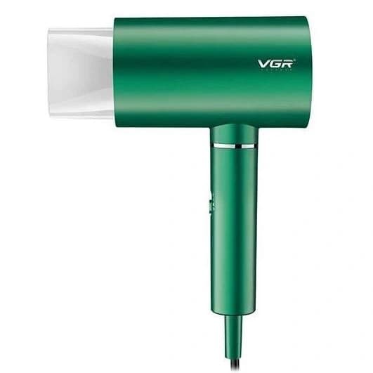 Фен професійний VGR V-431 GREEN, 2 рівні обдування, 2 рівні температури, насадка-концентратор, фото 3