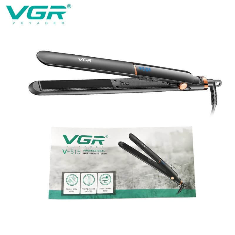 Випрямляч для волосся VGR V-515 BLACK, температура від 100 ° C до 210 ° C, керамічне покриття, LED display, 50 Вт, фото 7