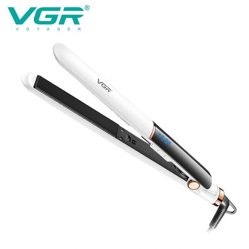 Выпрямитель для волос VGR V-515 WHITE, температура от 100°C до 210°C, керамическое покрытие, LED display, 50 Вт, фото 7