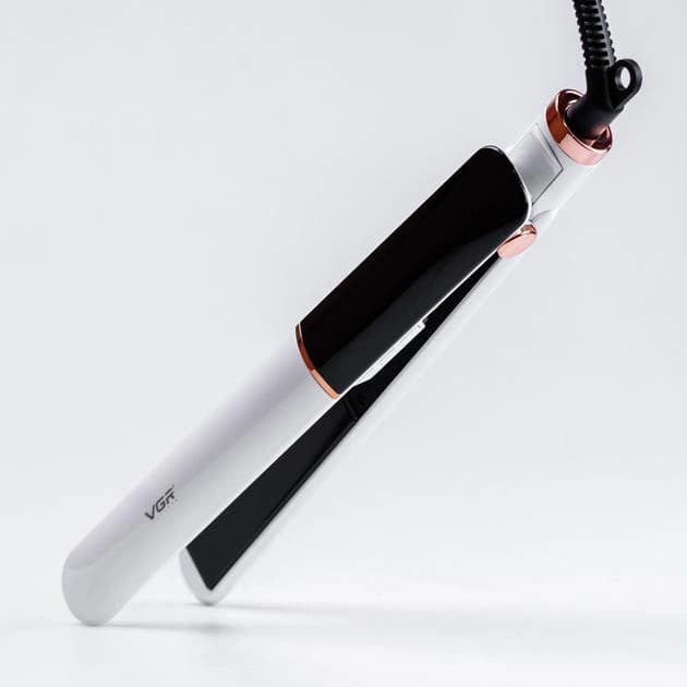 Выпрямитель для волос VGR V-515 WHITE, температура от 100°C до 210°C, керамическое покрытие, LED display, 50 Вт, фото 9