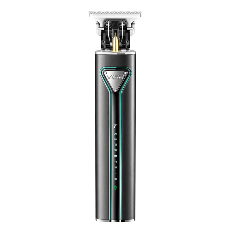 Тример VGR V-009 GREEN, TURBO-режим, 4 насадки, LED підсвічування, фото 4