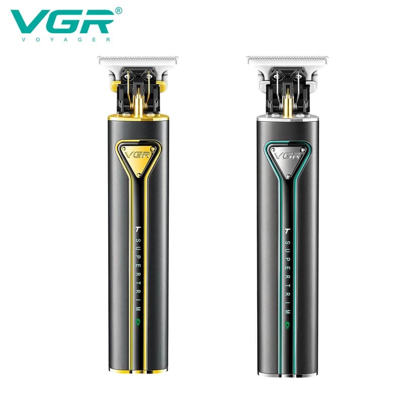 Тример VGR V-009 GREEN, TURBO-режим, 4 насадки, LED підсвічування, фото 5