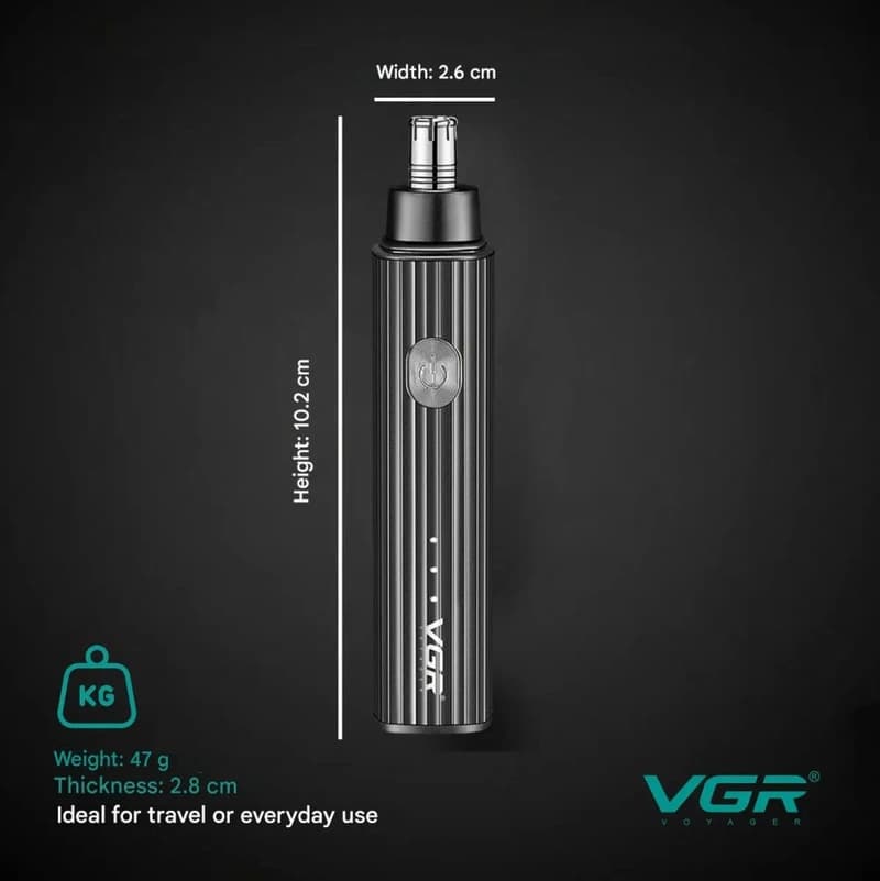 Тример для носа VGR V-629 BLACK, фото 3