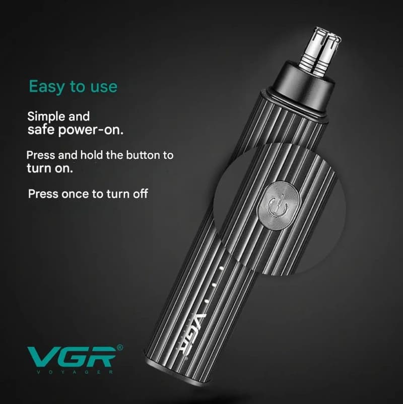 Тример для носа VGR V-629 BLACK, фото 5