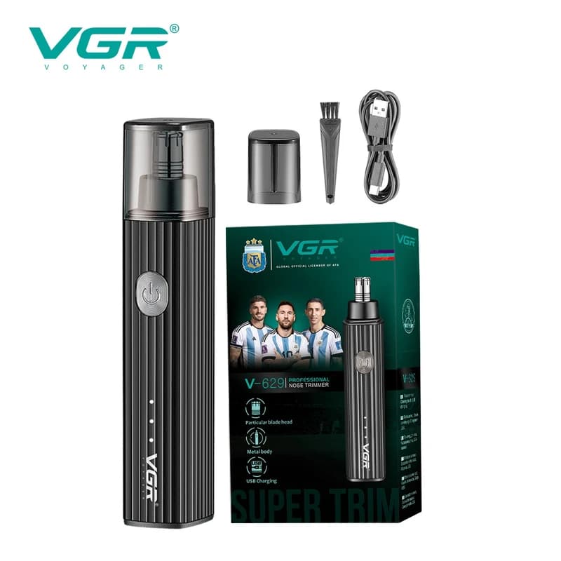 Тример для носа VGR V-629 BLACK, фото 6
