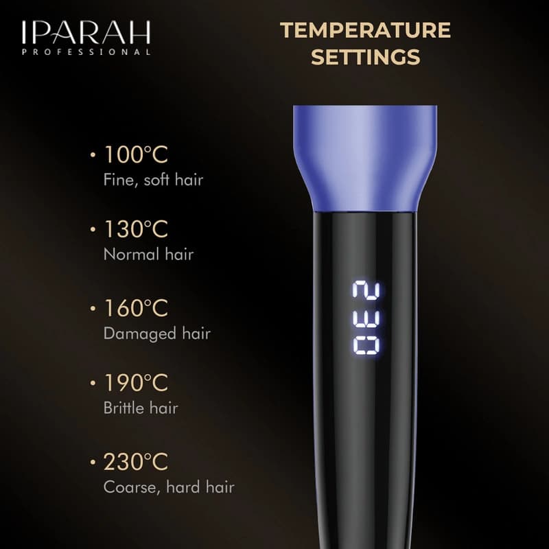 Выпрямитель для волос IPARAH P-104R PINK, 4 режима, 100-230°C, керамическое покрытие, LED display, 55-62 W, фото 6
