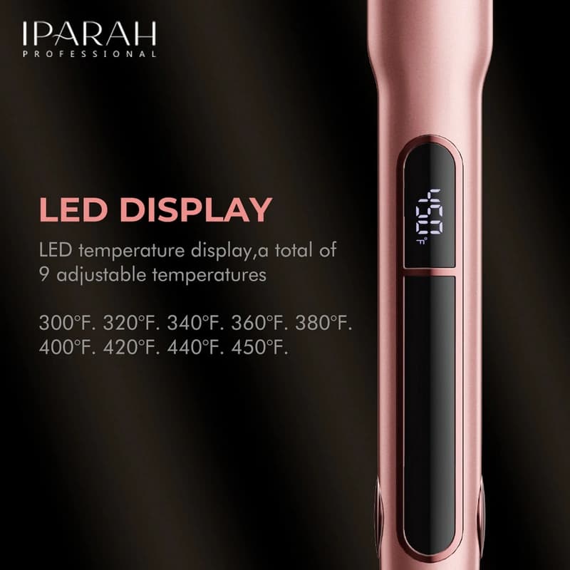 Выпрямитель для волос IPARAH P-122, 150-230°C, титановое покрытие, LED display, 50 W, фото 4