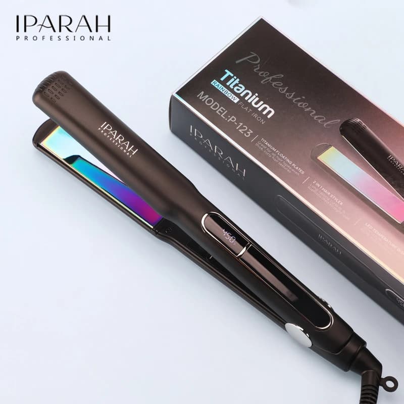 Выпрямитель для волос IPARAH P-123, 150-220°C, титановое покрытие, LED display, 50 W, фото 7