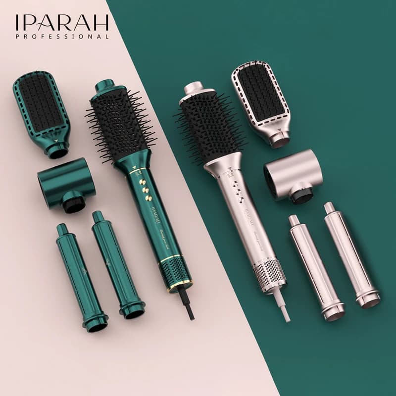 Фен-стайлер IPARAH 5 в 1 P-505P PINK, 5 насадок, 3 режими, 3 режими температури, 105000 RPM, 1300W, фото 9