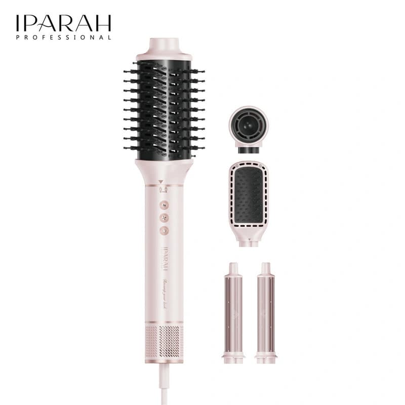 Фен-стайлер IPARAH 5 в 1 P-505P PINK, 5 насадок, 3 режими, 3 режими температури, 105000 RPM, 1300W, фото 10