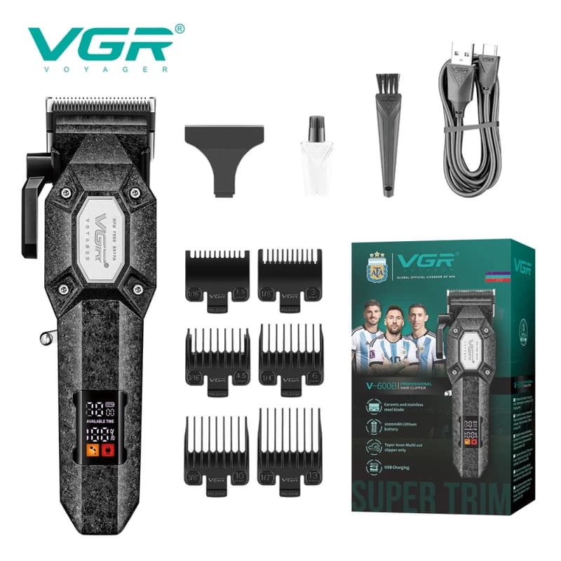 Акумуляторна машинка для стрижки (clipper) VGR V-600B