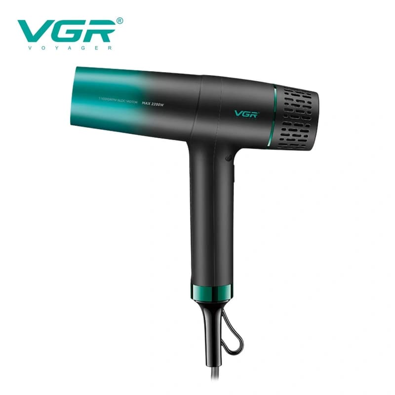 Фен професійний VGR V-442 BLACK, 3 швидкості, 3 режими температури, 110000 RPM, 1800-2200Вт, фото 8