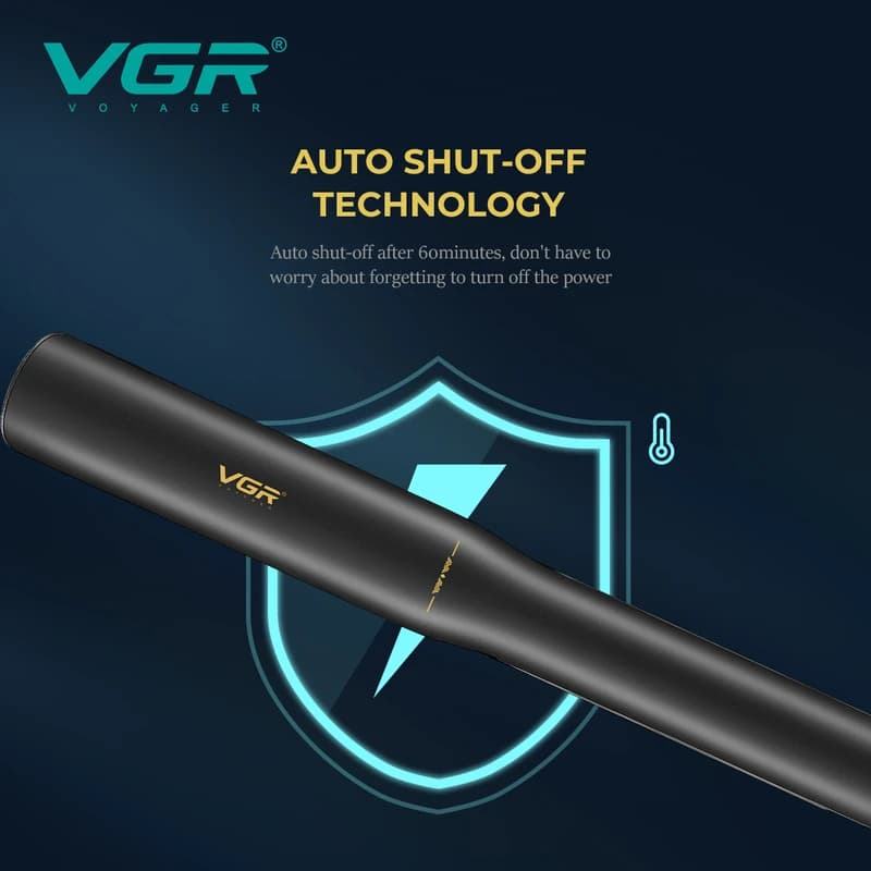 Выпрямитель для волос VGR V-517 BLACK, 150-230°C, титановое покрытие, LED display, фото 3