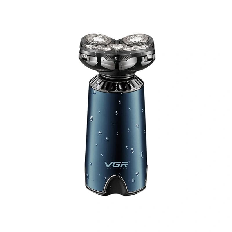 Электробритва VGR V-397 BLUE для мужчин, роторная для влажного и сухого бритья, IPX5, фото 2