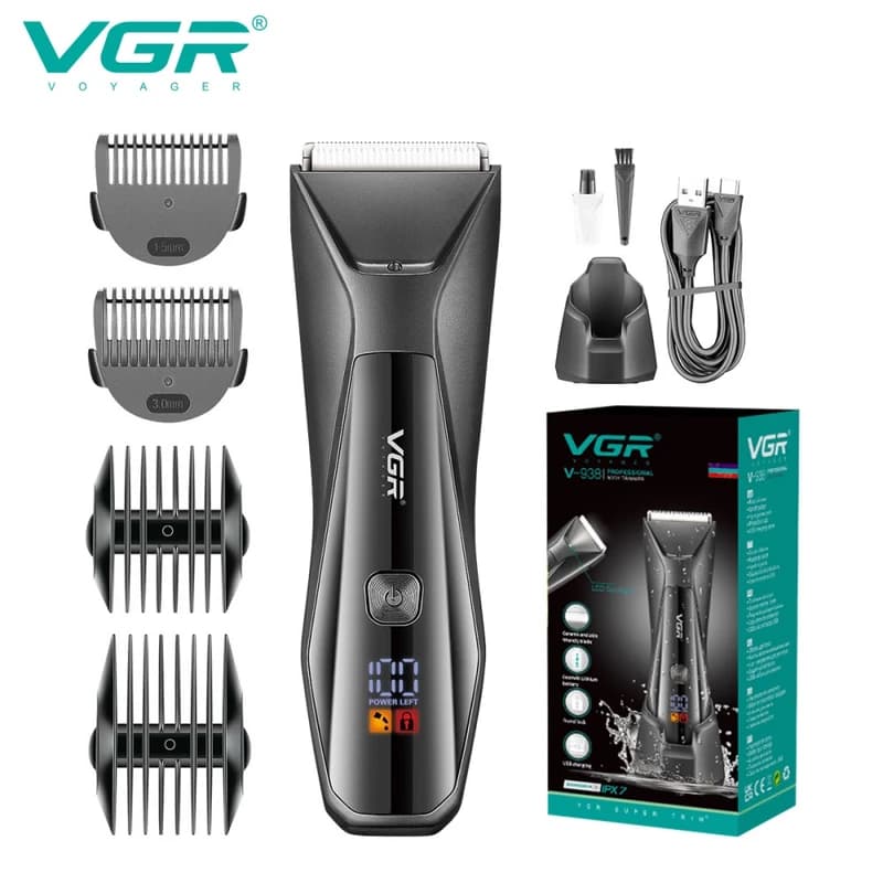 Тример VGR V-938, 4 насадки, LED display