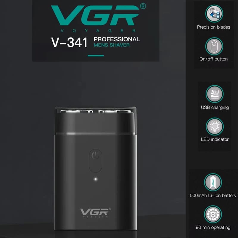 Электробритва VGR V-341, роторная, фото 5