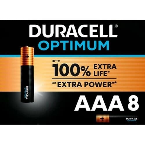 Батарейки Duracell LR3/AAA OPTIMUM /B8