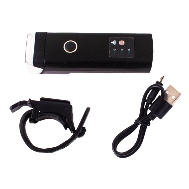 Велоліхтар HJ-047-XPG ULTRA LIGHT, ALUMINUM, AVTOLIGHT SENSOR, Waterproof, Li-Ion аккум., ЗП microUSB — фото 6