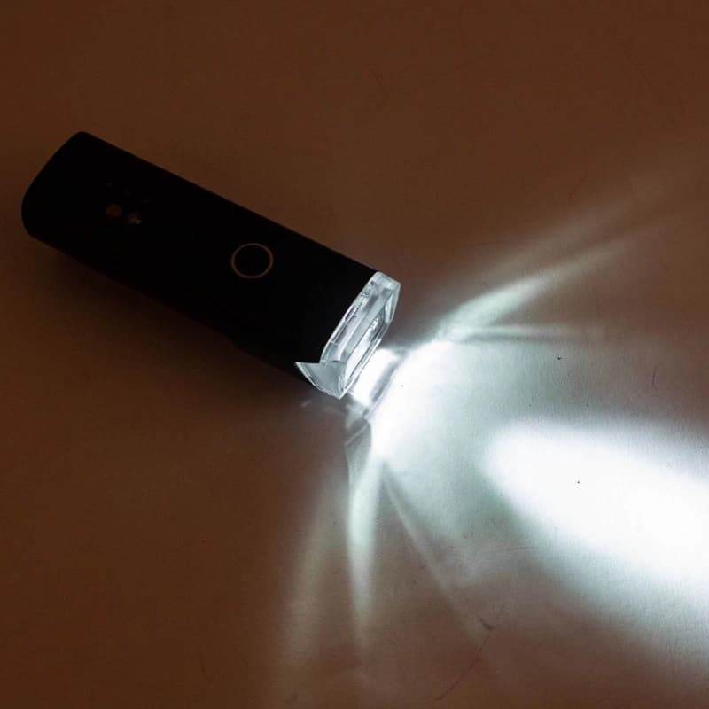 Велоліхтар HJ-047-XPG ULTRA LIGHT, ALUMINUM, AVTOLIGHT SENSOR, Waterproof, Li-Ion аккум., ЗП microUSB — фото 7