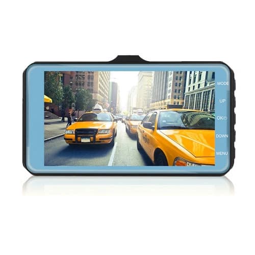 Автомобільний відеореєстратор T672, LCD 4'', TOUCH SCREEN, 2 камери, 1080P Full HD, метал. Корпус — фото 2