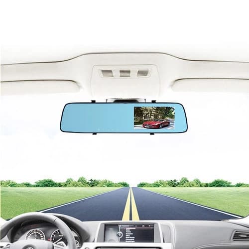 Автомобільний відеореєстратор-дзеркало L-9003, LCD 4.3'', TOUCH SCREEN, 2 камери, 1080P Full HD — фото 3