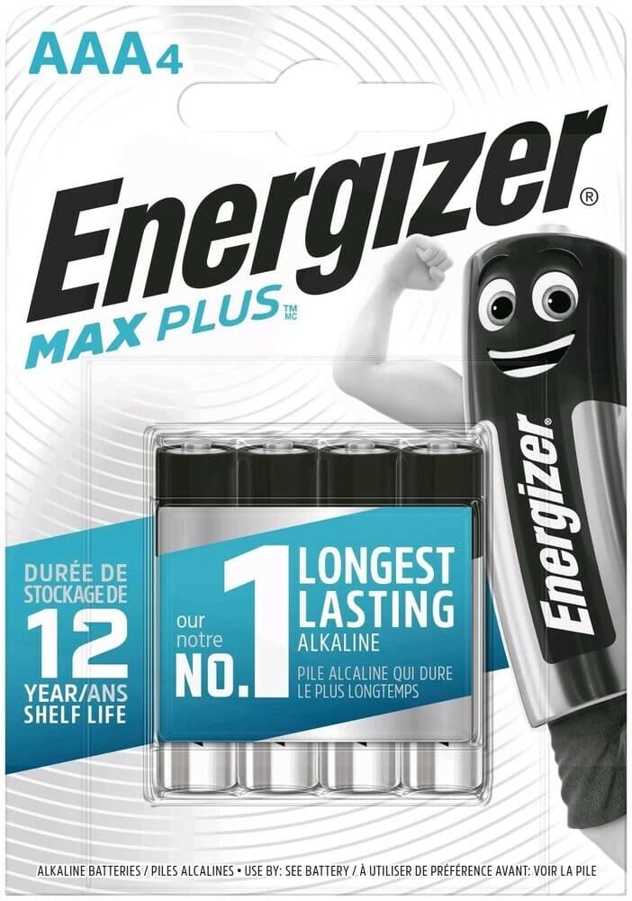 Батарейки Energizer LR3/AAA Max Plus Alkaline /B4/P12