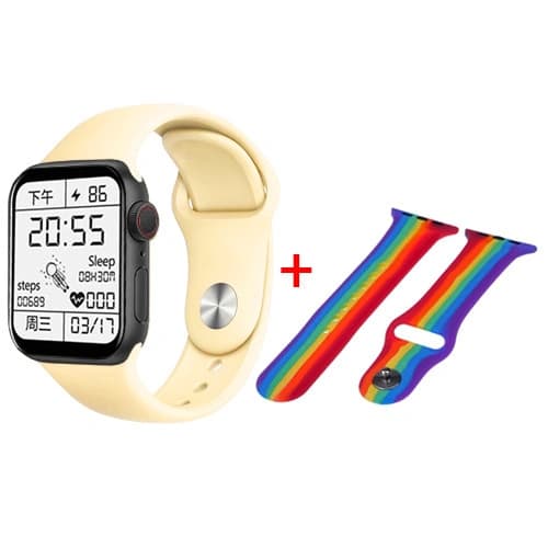 Smart Watch Series 6 Z32 PRO, 44mm Aluminium, 2 ремінця, yellow/color — фото 4
